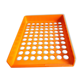 Orange mail bench design Roger Tallon