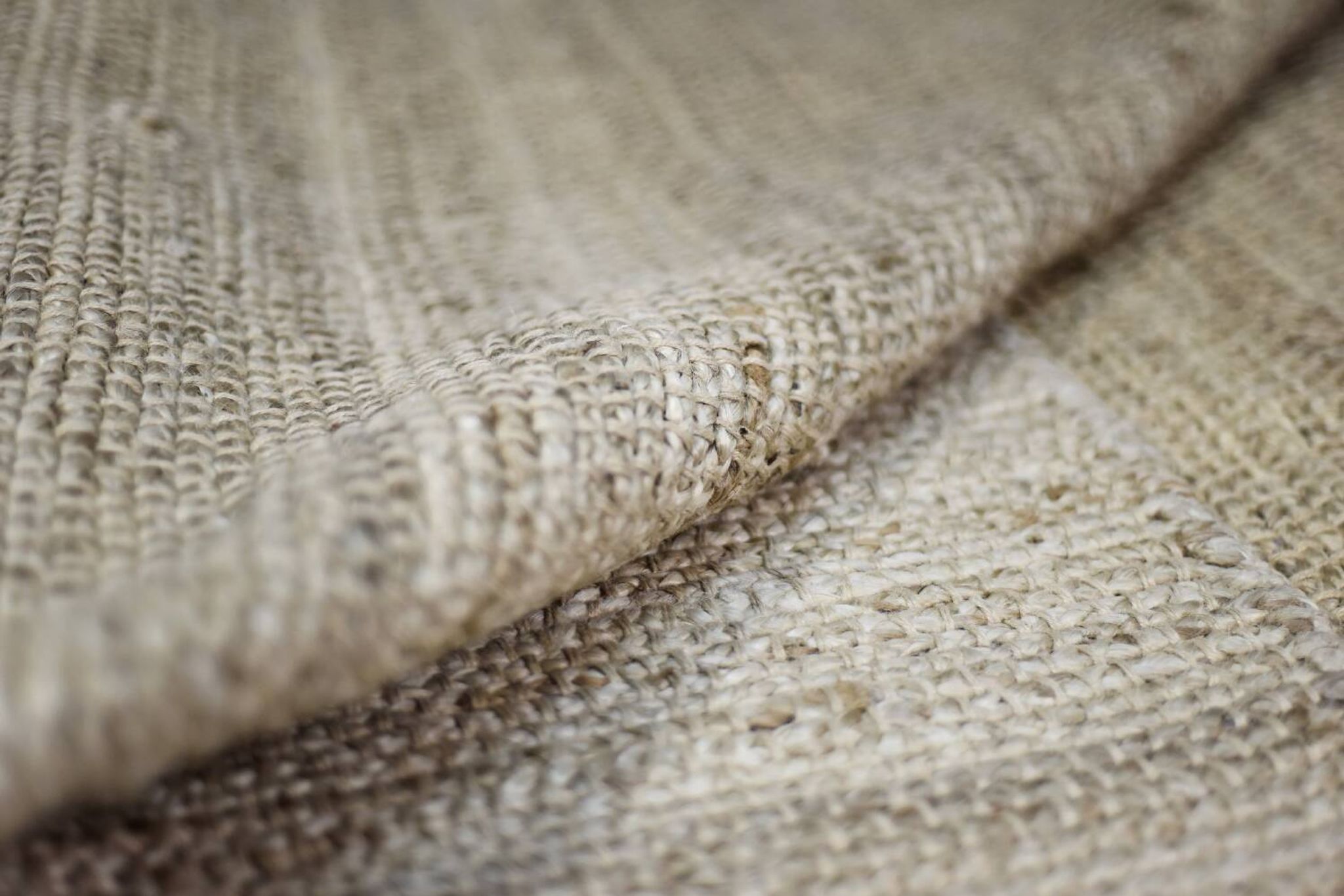 Tapis indien en jute tissé à plat, années 1970
