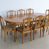Set of 8 vintage dining chairs