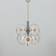 Mazzega Space Age Murano glass chrome plated chandelier, Italy 1970s