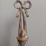 Patinated bronze wall lamp in louis XVI ribbon style