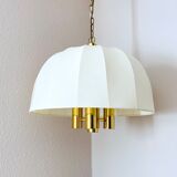 Hanging lamp wkr leuchten, brass chandelier, vintage interior.