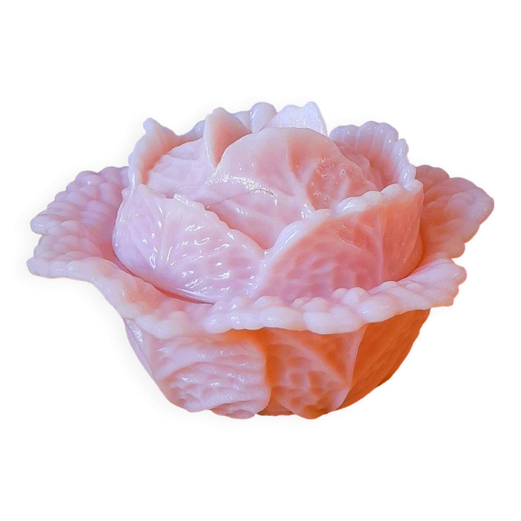 Art Nouveau opaline cabbages