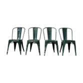 Set of 4 chairs Tolix Xavier Pauchard 30's