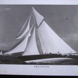 Photo decoration marine art Pen - Duick poster sailboat wood by Eric Tabarly