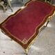 Louis XV style flat desk with marquetry from the Napoleonic III period.
