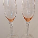 2 champagne flutes
