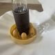 Lampe  coquillage céramique et opaline 70´s