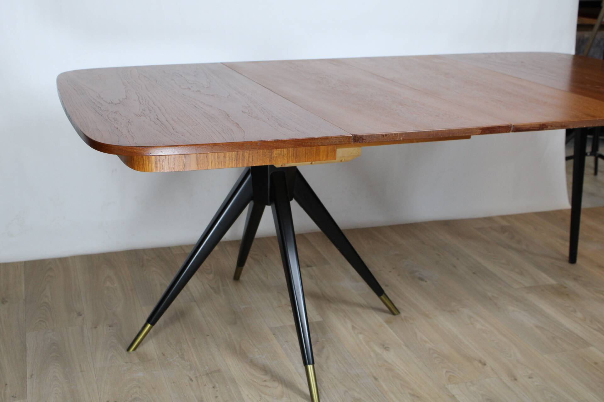 Vintage teak dining table by david rosen for norkompaniet 1950 sweden