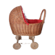Wicker doll stroller