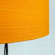 Adjustable Space Age table lamp, original orange lampshade, Staff Leuchten, Germany 1970