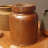Trio of pottery & decorative stoneware pitcher - vintage