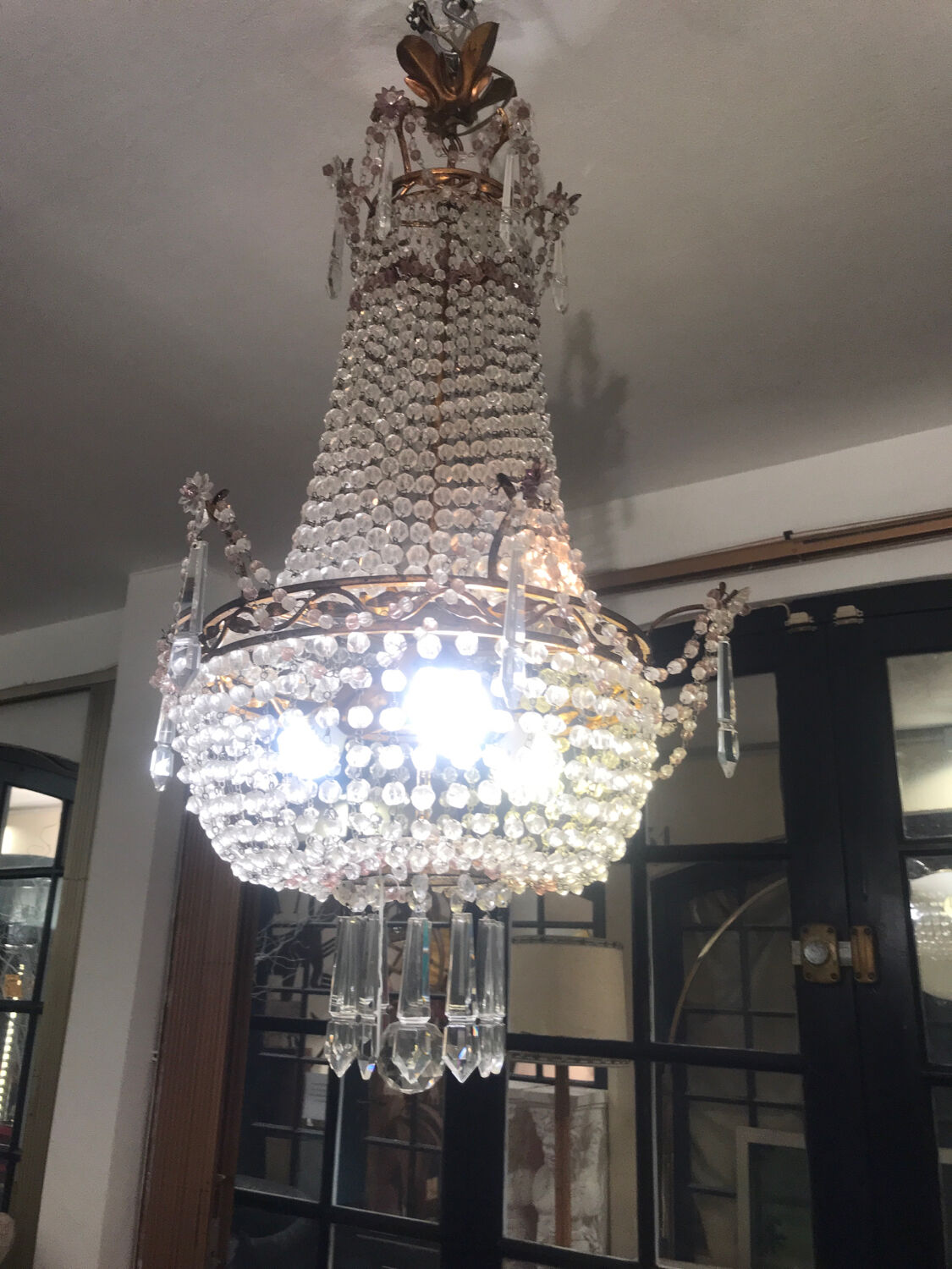 Crystal hot air balloon chandelier