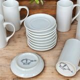 Service à café moderniste en porcelaine Schmid Design Tack - 1959
