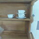 Furniture of trade, vintage service the bottom in oak the top in walnut.