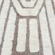 Ecru Moroccan rug with geometric patterns 280cm x 180cm