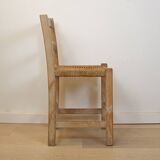 Woven Seat Ibiza Style Chair, Spain, 1970s