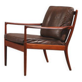 Ib Kofod-Larsen pour OPE Möbler 'Samso' fauteuil lounge, Suède, vers 1958