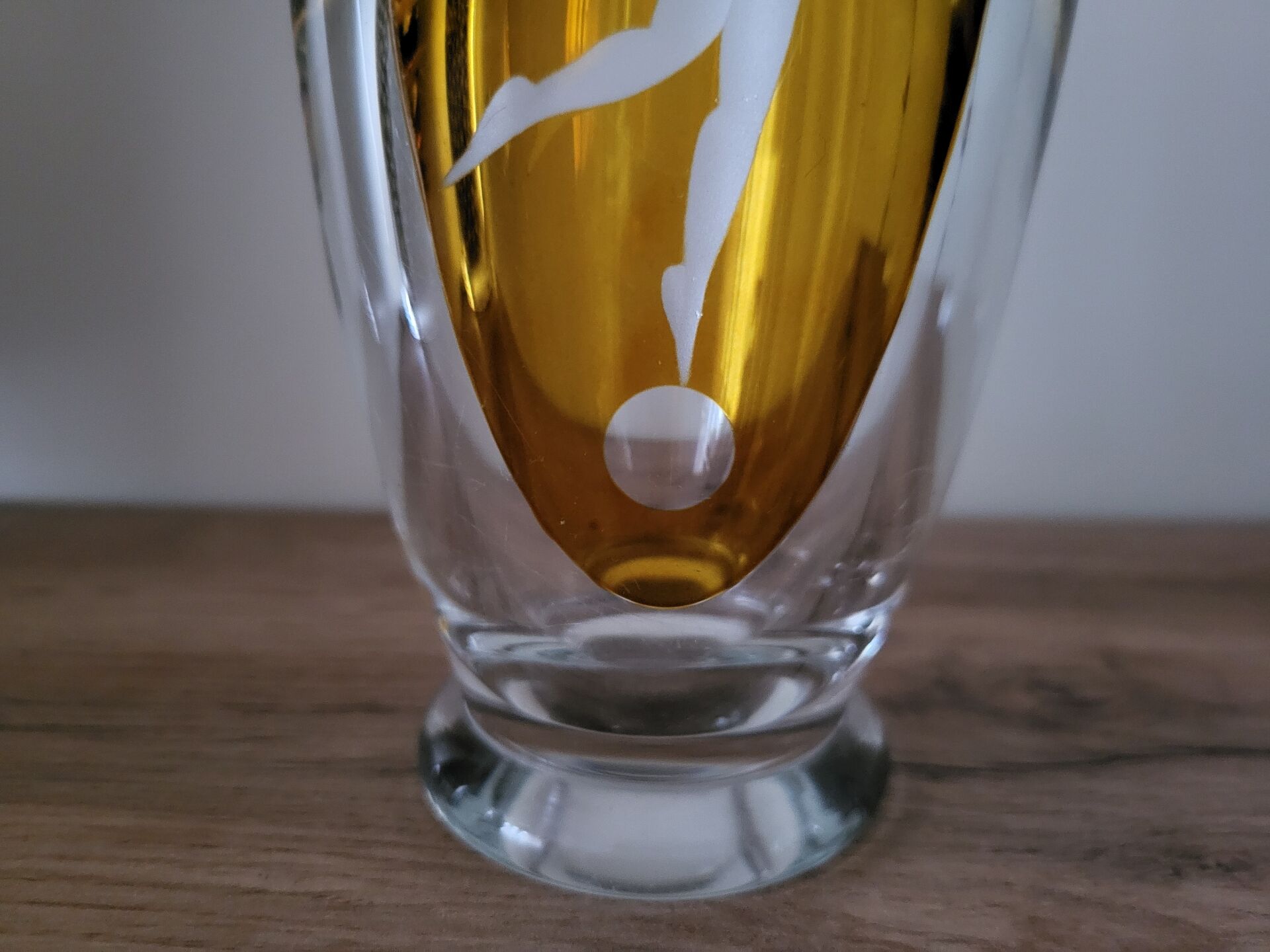 Decorative glass vase Art Deco Woman