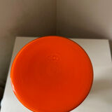 Orange glass vase 1970