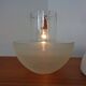 Two-Piece Opal Glass Table Ball Lamp, Italy, 1960s
