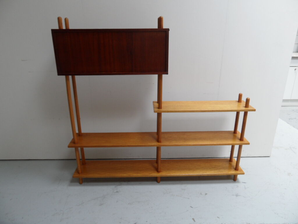 Vintage roomdivider open bookcase