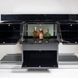 70's bar cabinet designed by Willy Rizzo for Mario Sabot