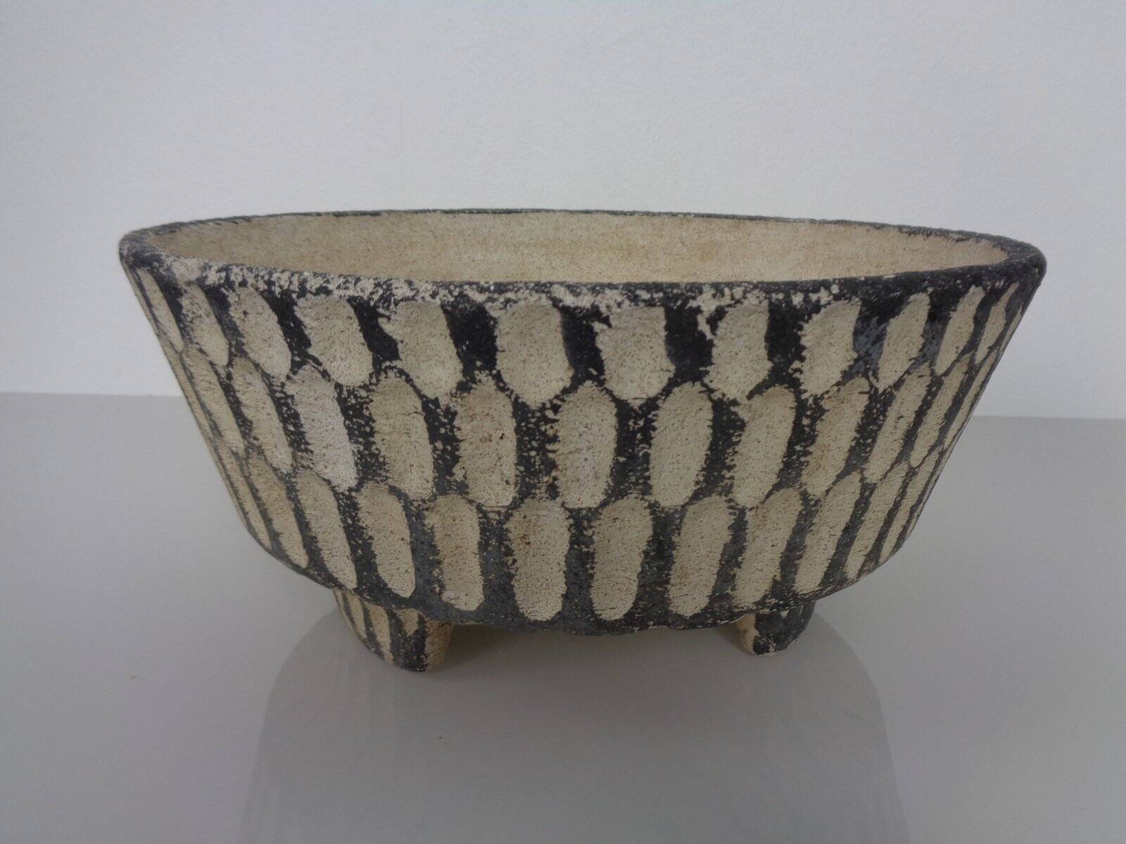 Mid-Century Concrete Planters, 1960s, Set of 2