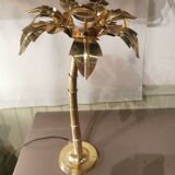 Brass palm tree lamp