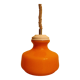 Suspension mounted downhill in orange, metal, glass - 60s