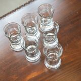 Crystal liqueur glasses, set of 6, 1970