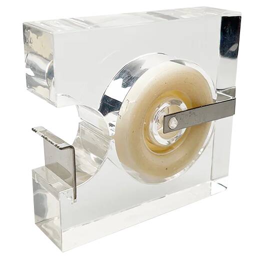 Adhesive Tape Dispenser • Lucite • Serge Mansau • Guzzini • 1970