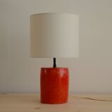 Red ceramic lamp