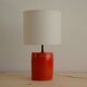 Red ceramic lamp