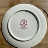 Gien cake dish model Aurelie red