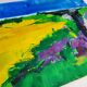 Modern landscape painting of Provence