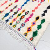 Tapis berbère marocain coloré Azilal 2,44x1,36m