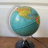 Antique illuminated globe