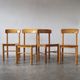 4 brutalist pine dining chairs attributed to rainer daumiller for hirtshals savvaerk