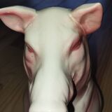 Large pig jug in earthenware – Saint-Clément France, exceptional condition