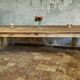 Solid oak farmhouse table "brut" 247x89, top "chocolate oak"