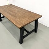 Modern solid oak dining table