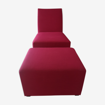 Chair and rest foot "pouf" Ligne Roset
