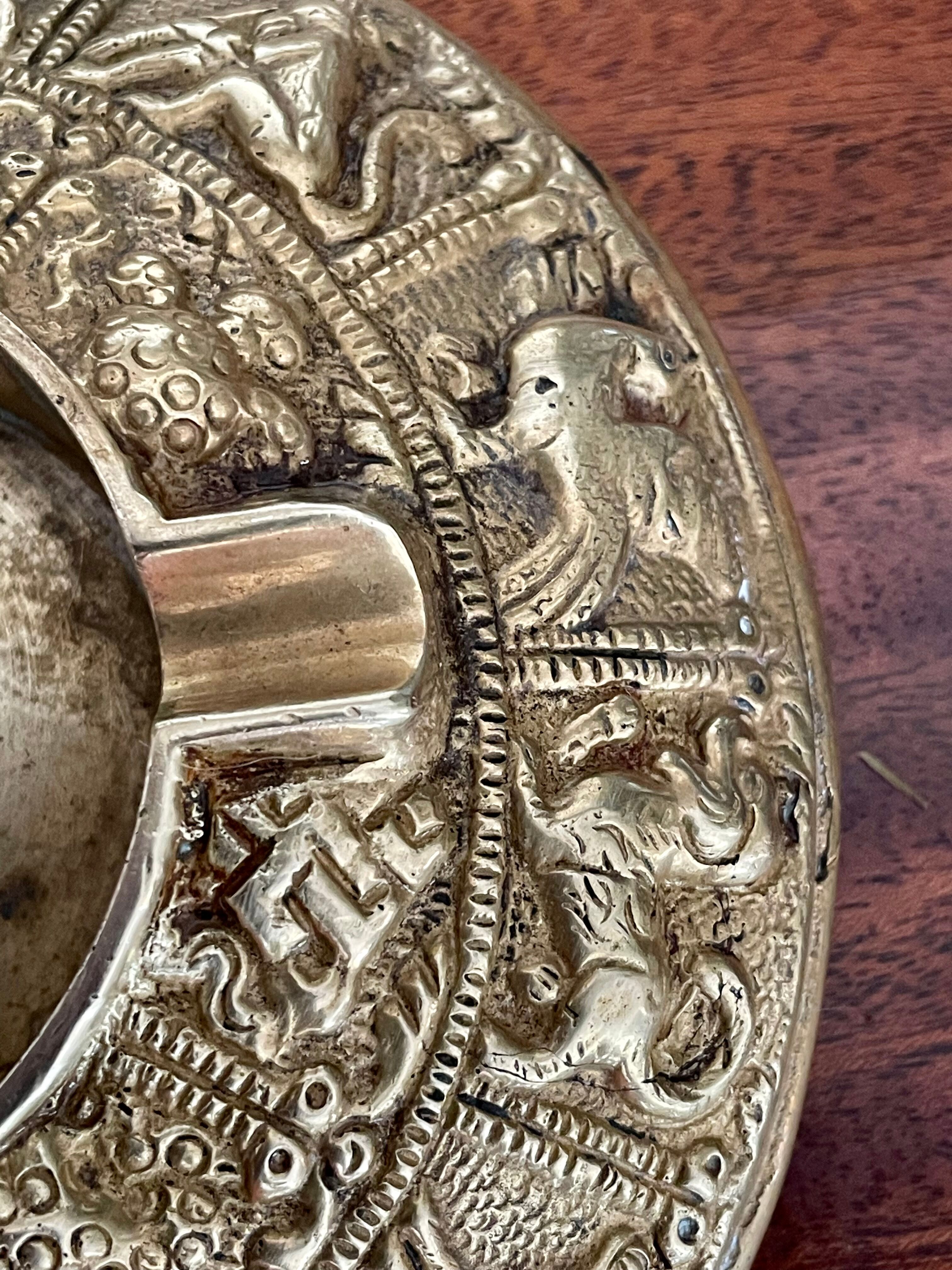 Ashtray in gilded bronze circa 1900