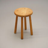 Massive Pine Tabouret circa 1970