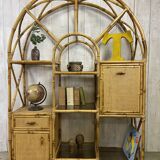 Vintage rattan shelf