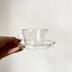 Vintage Glass Borosilicate Tea Set cups by Ilse Decho for Schott Jena, DDR