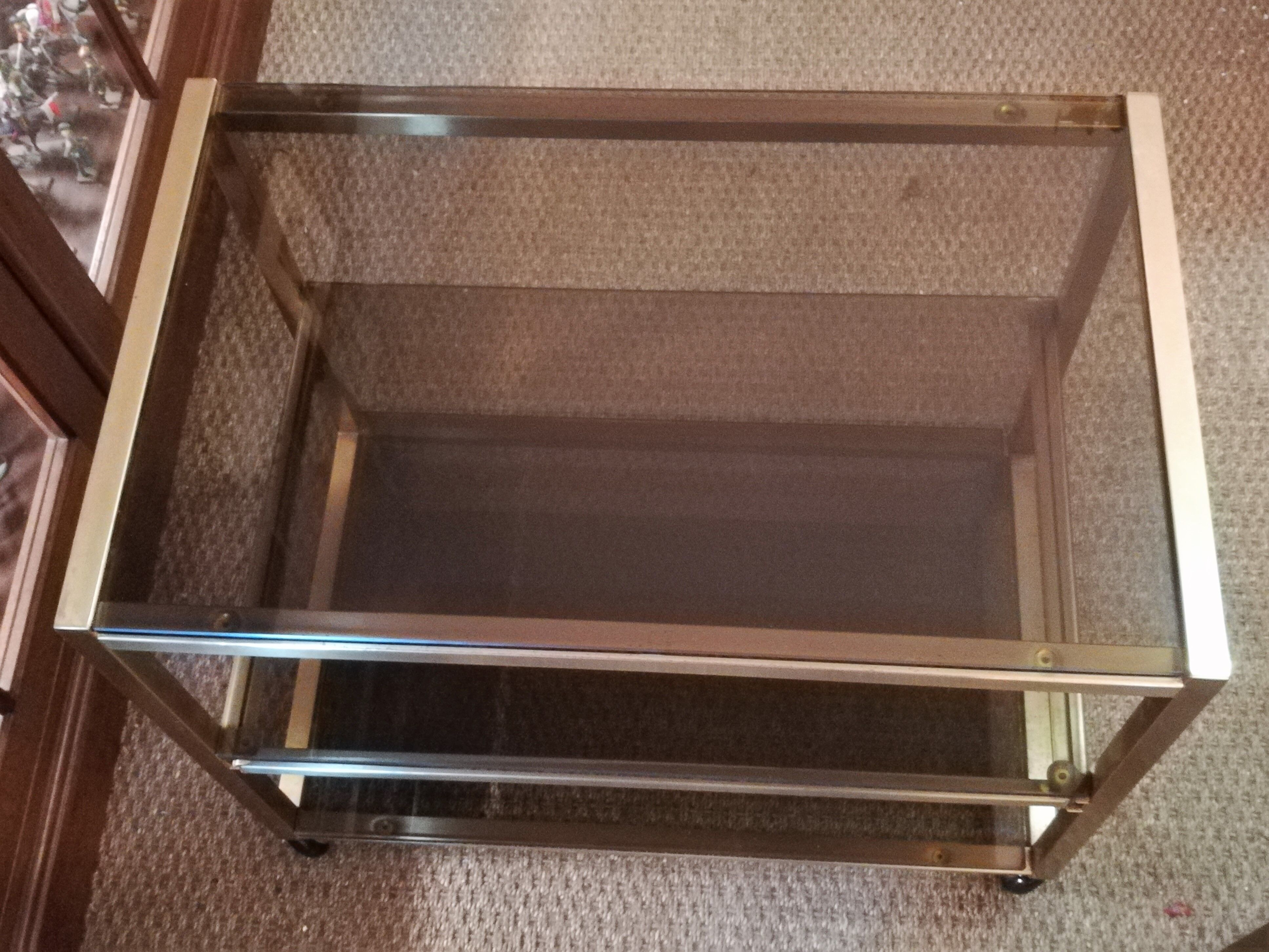 Brass serving table 1970