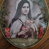 Vintage ex voto religious frame