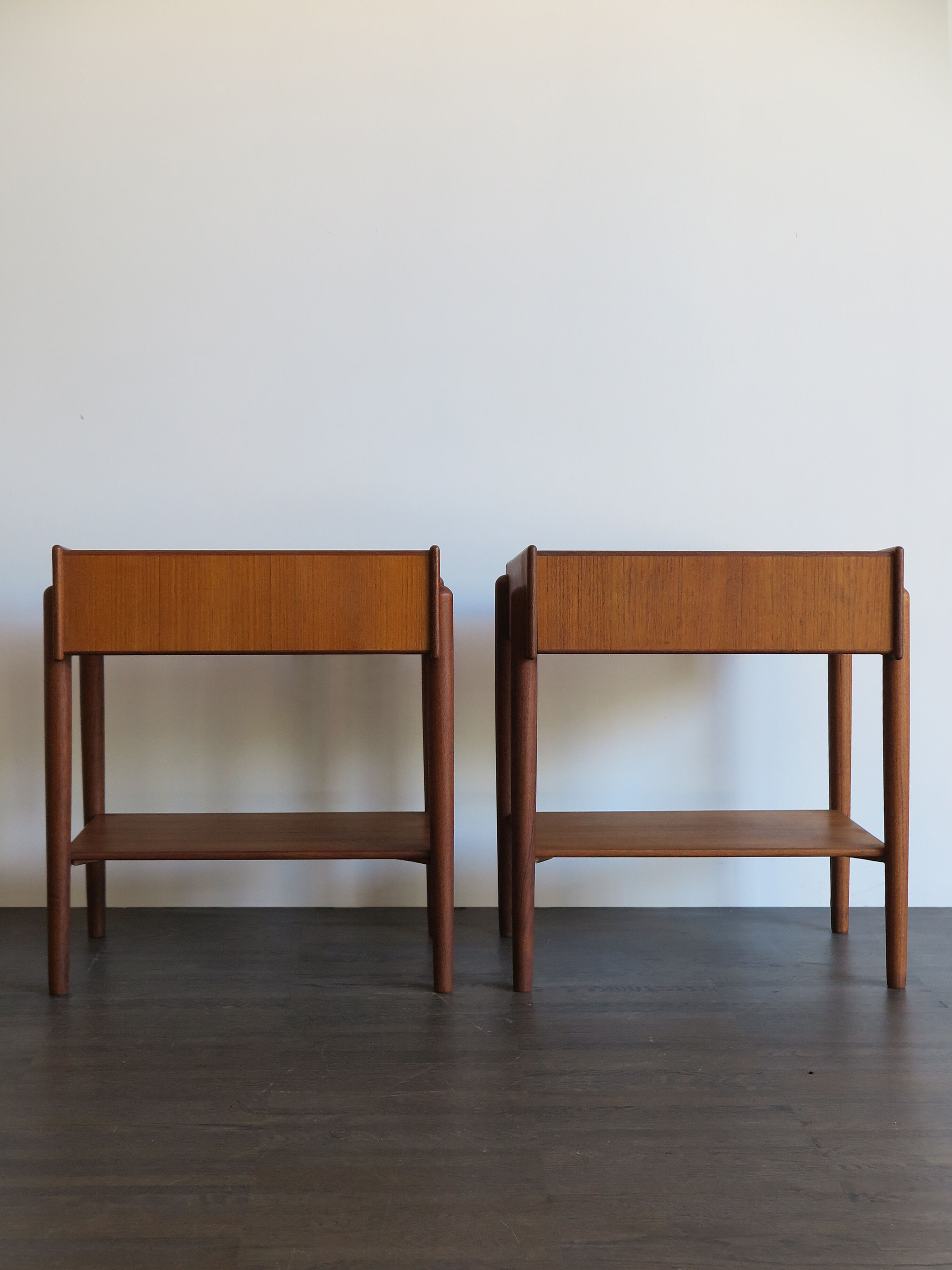 Børge Mogensen Scandinavian teak bedside tables 1950s